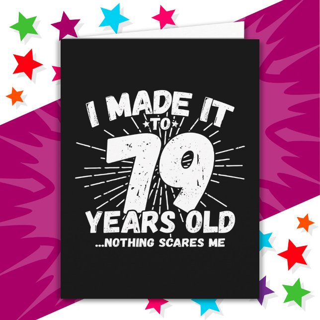 Carte 79 ans vieux mème sarcastique drôle 79ème annivers (Créateur téléchargé)