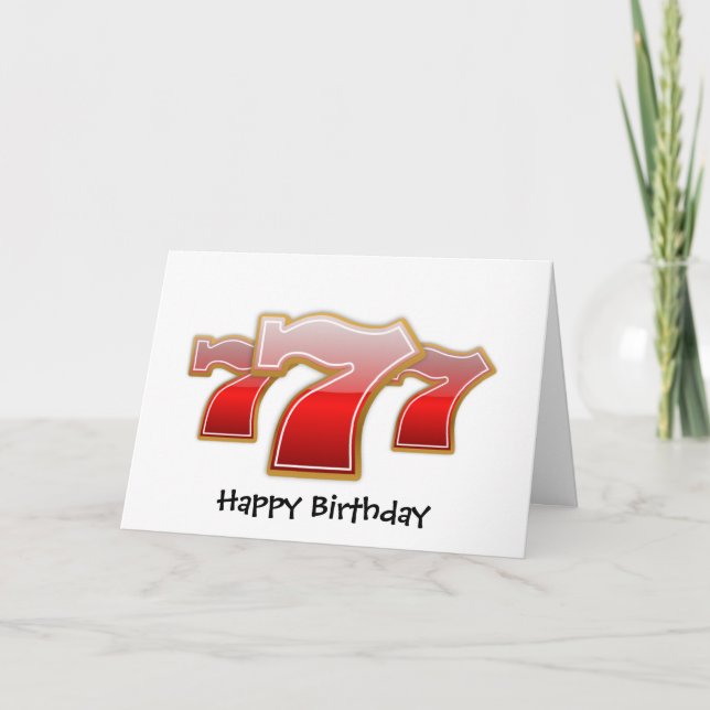 Carte 7 chanceux (Devant)