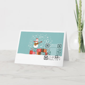 Carte 7" de code de la salutation QR x5 "