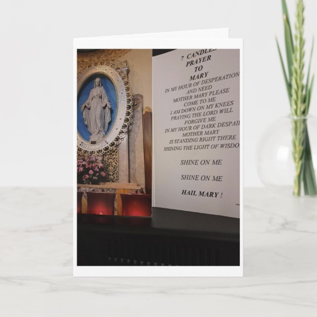 CARTE 7 PRIÈRES DE BOUGIES (Devant)