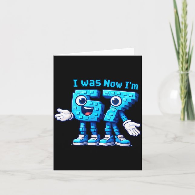 Carte 7 Year Old Birthday I Was 6 Now I'm 7 67  (Devant)