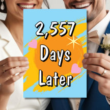 7e anniversaire de mariage en jours Sept ans plus 