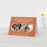 7e anniversaire du mariage de cuivre photo actuell