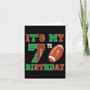 Carte 7e Anniversaire Football Thème 7 Anniversaire Foot