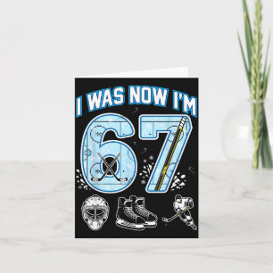 Carte 7e anniversaire J'avais 6 ans Je suis 7 Six Sept 6