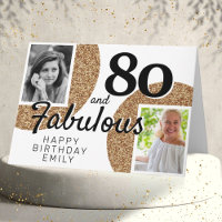 80 ans et Fabuleux Paillettes Dorées 2 Photos 80e 