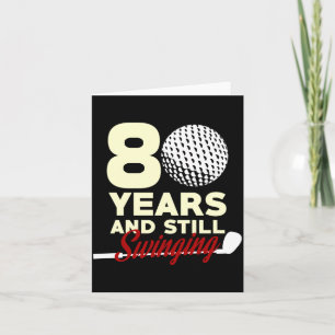 Carte 80 Ans Et Toujours Swinguer _ 80e Anniversaire Drô