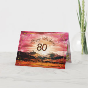 Carte 80 birthday
