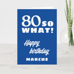 Carte 80 et alors Typographie de citation drôle 80e anni