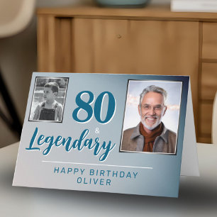 Carte 80 & Légendaire 2 Photos 80e Anniversaire