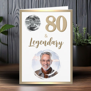 Carte 80 & Légendaire 2 Photos 80e Anniversaire