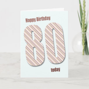 Carte 80e anniversaire