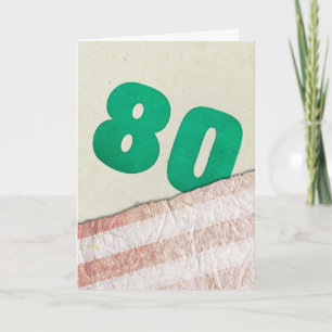 Carte 80e anniversaire