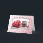 Carte 80e anniversaire - female - rose/book/mug<br><div class="desc">Sweet 80th Birthday greeting for that special lady.</div>