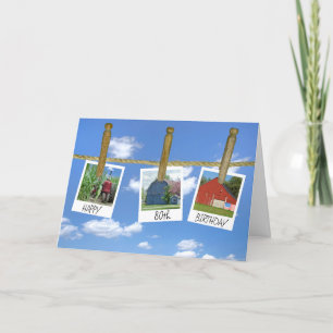 Carte 80e Anniversaire Granges Et Captures De Tracteurs