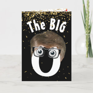 Carte 80e anniversaire homme en noir