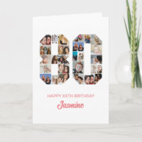 80e anniversaire Numéro 80 Photo Collage personnal