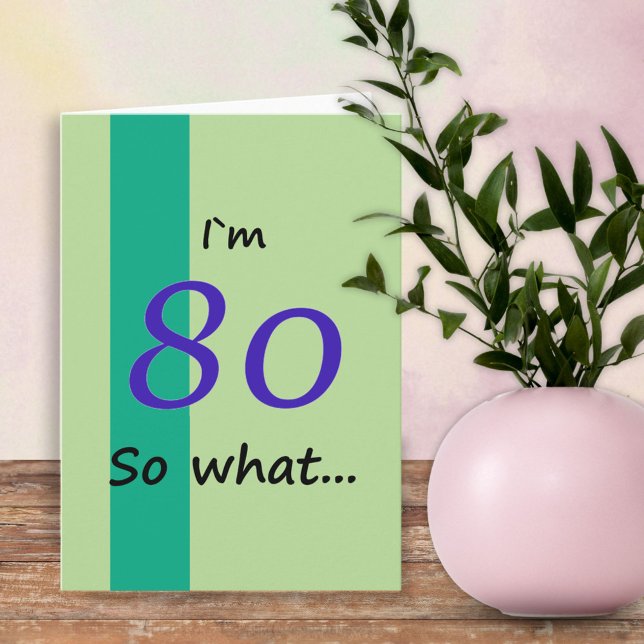 Carte 80e anniversaire pour lui drôle de motivation (Créateur téléchargé)