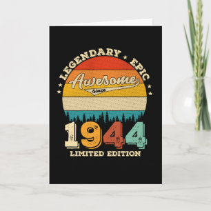 Carte 81 ans Anniversaire 1944 Cadeau d'anniversaire 81 