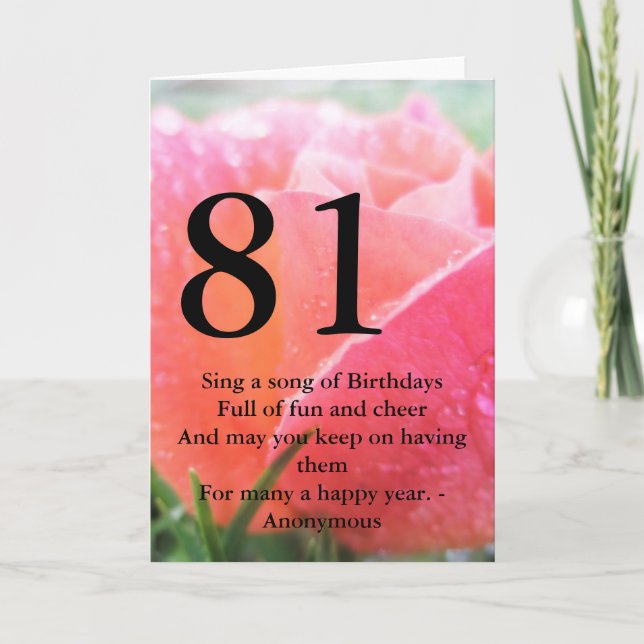Carte 81e anniversaire (Devant)