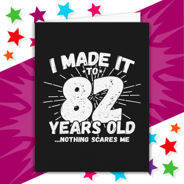 Carte 82 Ans Mème Sarcastique vieux drôle 82ème annivers (Créateur téléchargé)