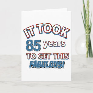 Carte 85ème anniversaire de design