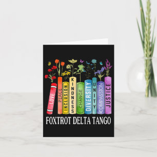Carte 8647 Foxtrots Tangos Deltas Livre Flower Resist Bo