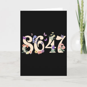 Carte 8647 Subtil Anti Trump 86 47 Floral Boho Style 3
