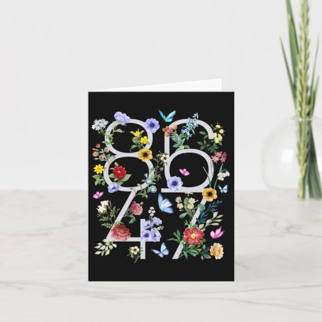 Carte 8647 Subtle Anti Trump Floral Boho (Devant)