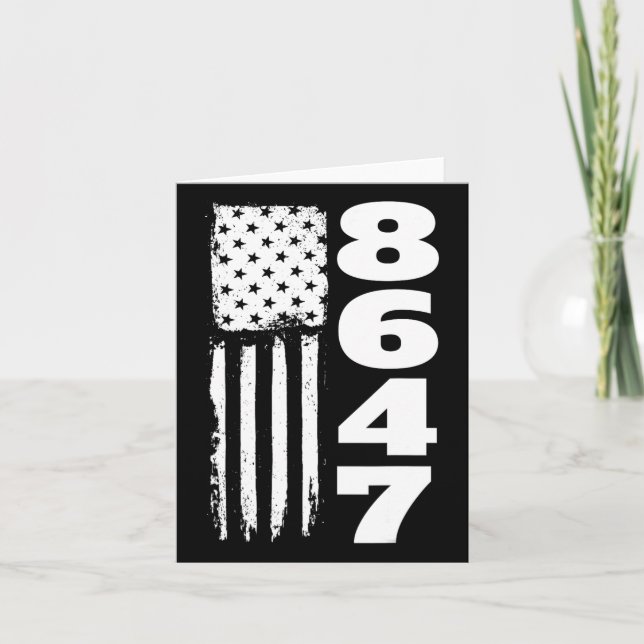 Carte 86 47 8647 Anti Trump subtil (Devant)