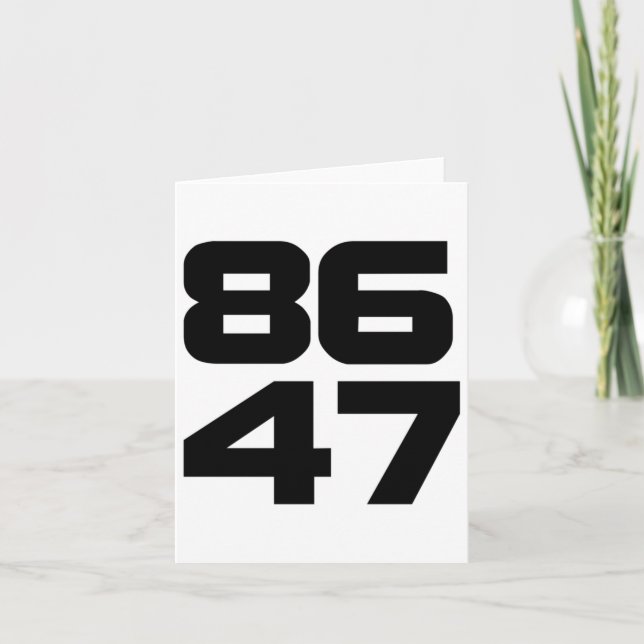 Carte 86 47 Bold Anti Trump Resist Project 2025 (Devant)