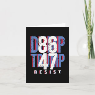 Carte 86 47 Shirt Anti Trump Impeach 47 Dump