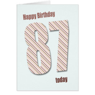 Carte 87e anniversaire