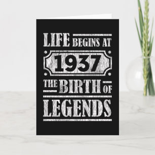 Carte 88 Ans 1937 Naissance De La Légende 88E Anniversai