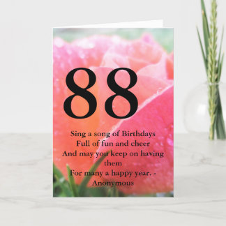 Carte 88e anniversaire