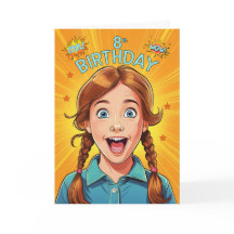 8 Anniversaire Rouge légère Skin Girl Pop Style Ar