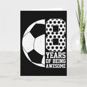 Carte 8 Ans De Football Incroyable Enfant Amateur 8ème A