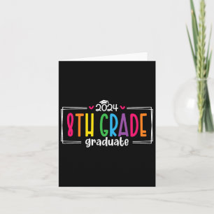 Carte 8e 8e année Graduation 2025 Graduate Dernier jour