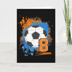 Carte 8e anniversaire 8 ans Football Ll