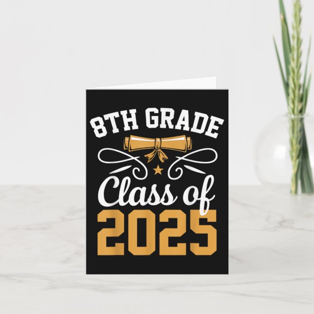 Carte 8e Grade Cl De 2025 Graduate Student School Gradu (Devant)