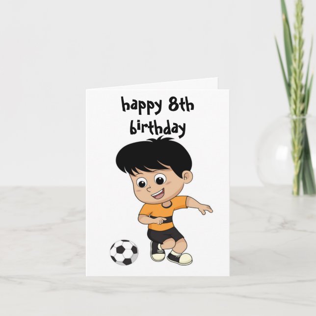 Carte 8ème anniversaire heureux (Devant)