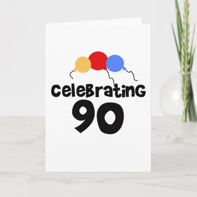 Carte 90 ans de fête (Devant)