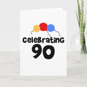 Carte 90 ans de fête