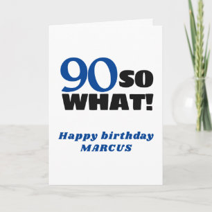 Carte 90 Et alors Typographie Positive 90e Anniversaire 