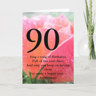 Carte 90e anniversaire