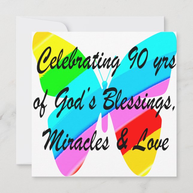 CARTE 90E ANNIVERSAIRE (Devant)