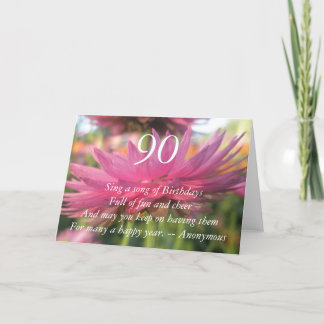 Carte 90e anniversaire