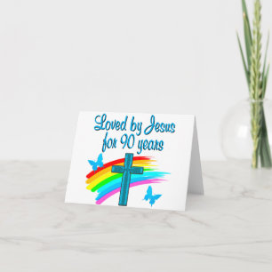 CARTE 90E PRIÈRE D'ANNIVERSAIRE