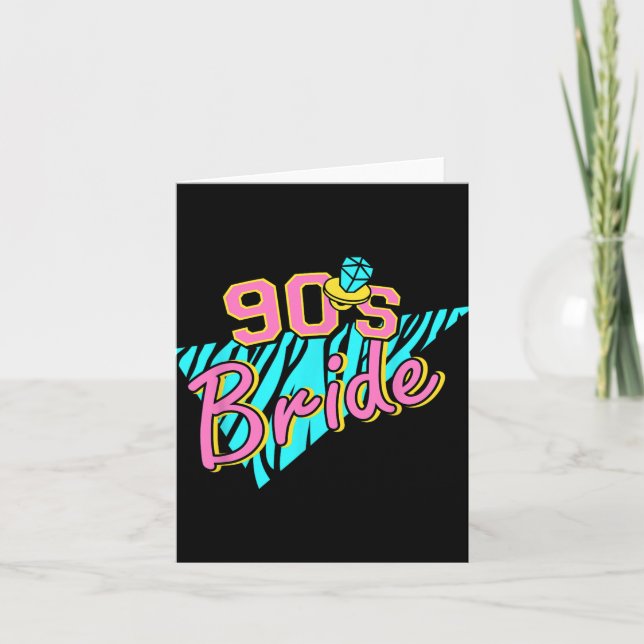 Carte 90s Bride Bridesmaid Retro Matching Bachelorette P (Devant)