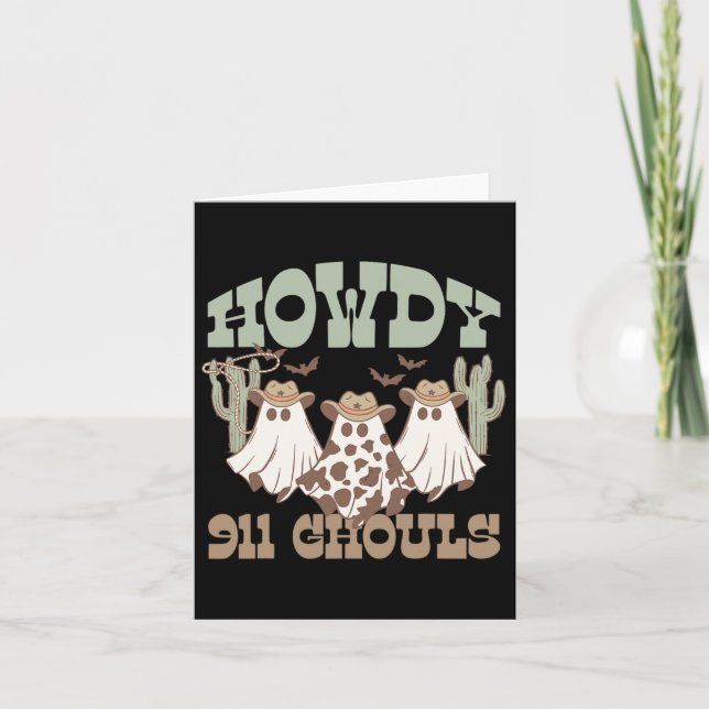 Carte 911 Dispatcher Dispatch Ghouls Halloween Ghost Wes (Devant)